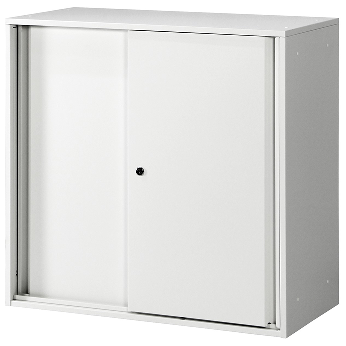 PREDONA スチール引違い書庫2段 （上置き用）